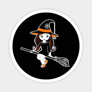 Cute Halloween Witch Magnet